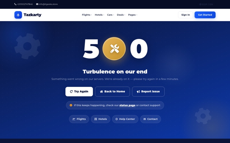 500 Server Error