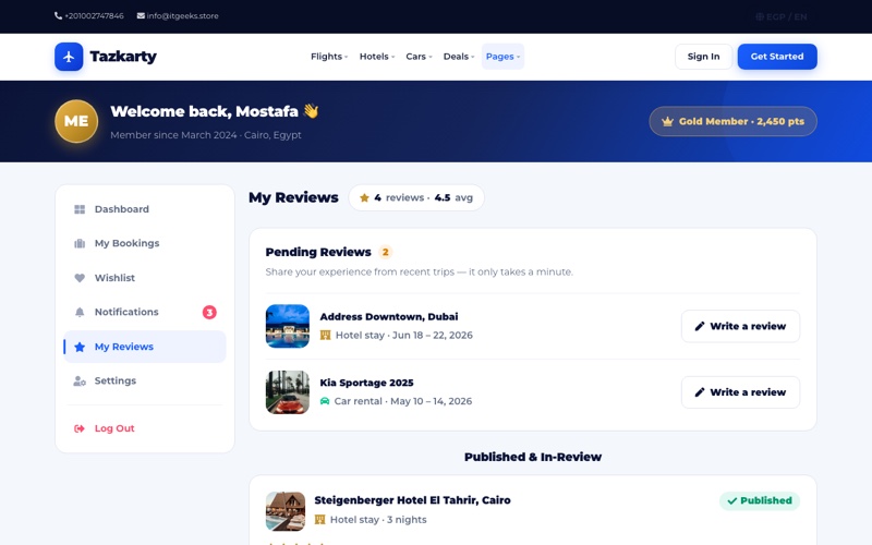 My Reviews